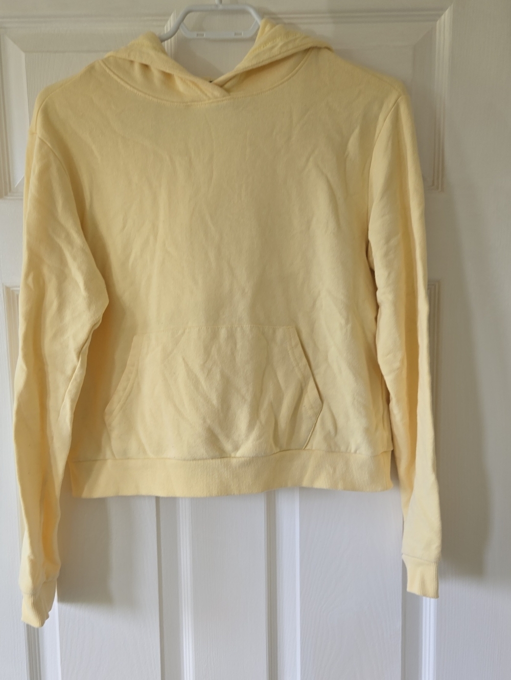 Forever 21 Pale Yellow Pullover Hoodie